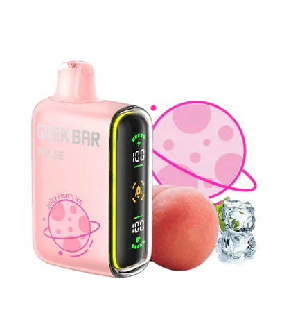 Juicy Peach Ice - Geek Bar Pulse 15000 Disposable Vape